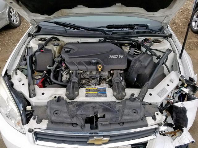 2G1WC5EMXA1254940 - 2010 CHEVROLET IMPALA LTZ WHITE photo 7