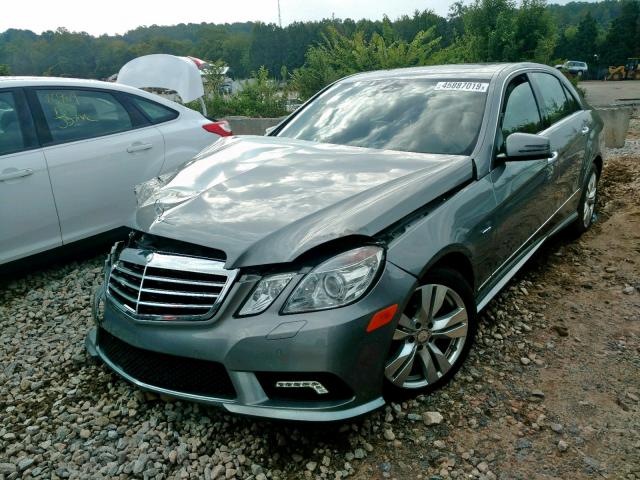 WDDHF2EB6BA323673 - 2011 MERCEDES-BENZ E 350 BLUE GRAY photo 2