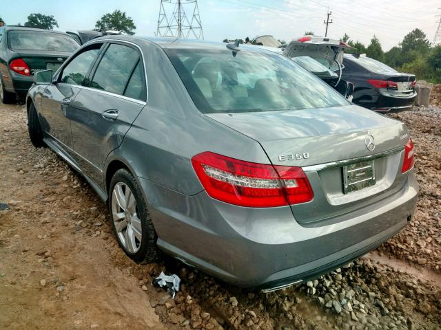 WDDHF2EB6BA323673 - 2011 MERCEDES-BENZ E 350 BLUE GRAY photo 3