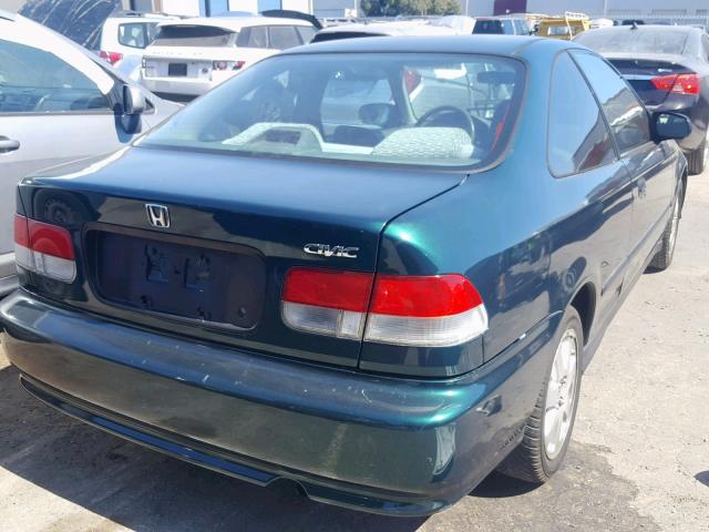 1HGEJ6120XL092095 - 1999 HONDA CIVIC DX GREEN photo 4