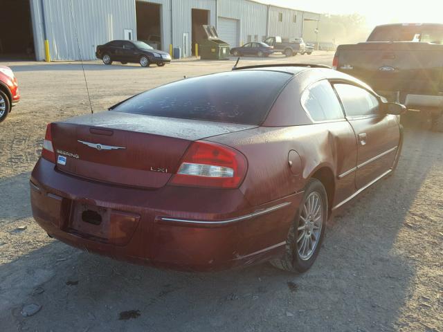 4C3AG52H73E044670 - 2003 CHRYSLER SEBRING LX MAROON photo 4