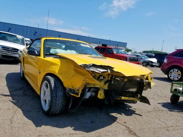 1FAFP45X8XF211947 - 1999 FORD MUSTANG GT YELLOW photo 1