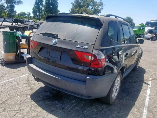 WBXPA73494WB22142 - 2004 BMW X3 2.5I BLACK photo 4