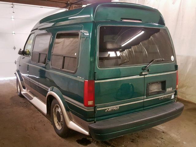 1GBEL19W7YB163114 - 2000 CHEVROLET ASTRO GREEN photo 3