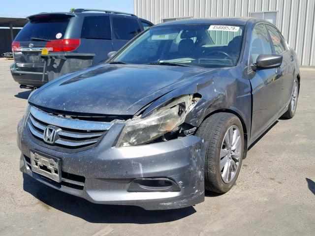 1HGCP2F86BA119929 - 2011 HONDA ACCORD EXL CHARCOAL photo 2