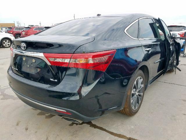 4T1BK1EB6GU230563 - 2016 TOYOTA AVALON XLE BLACK photo 4
