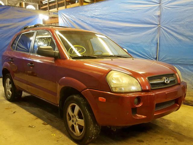 KM8JM12B46U435923 - 2006 HYUNDAI TUCSON GL RED photo 1