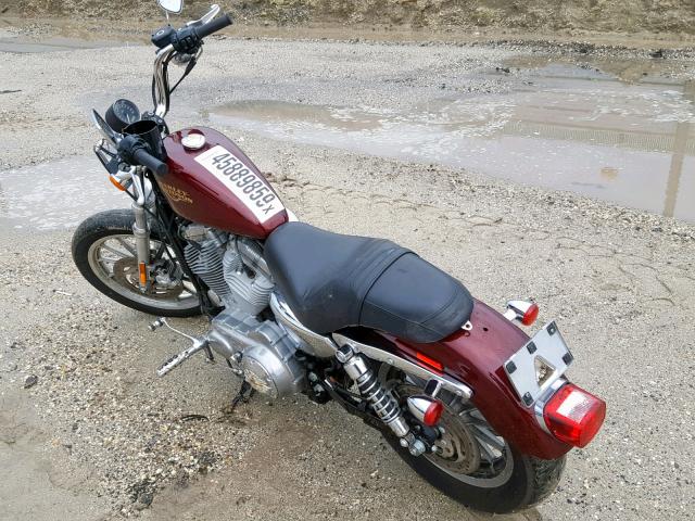 1HD4CR2128K422787 - 2008 HARLEY-DAVIDSON XL883 L BURGUNDY photo 3