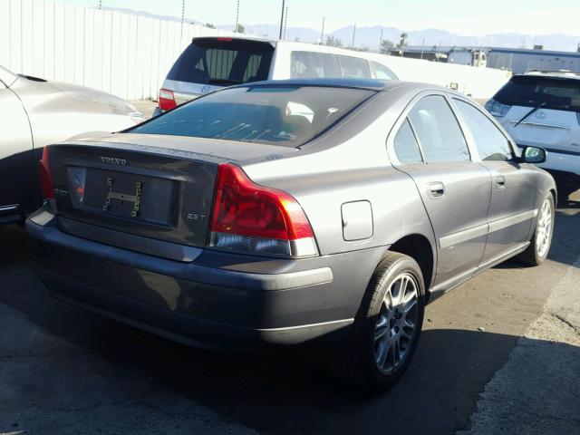 YV1RS59V342407912 - 2004 VOLVO S60 2.5T GRAY photo 4