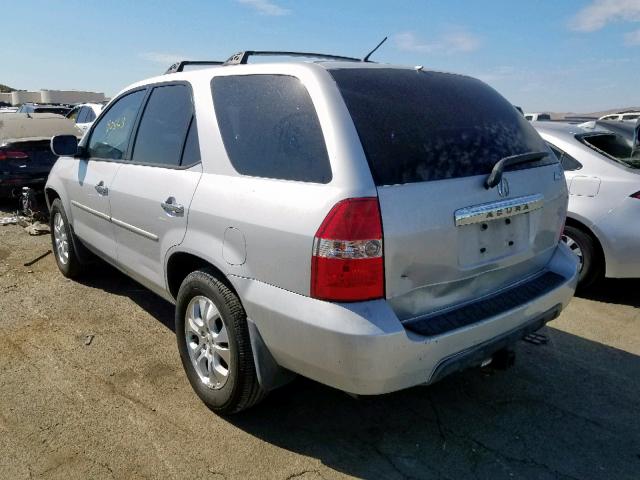 2HNYD18963H524165 - 2003 ACURA MDX TOURIN SILVER photo 3