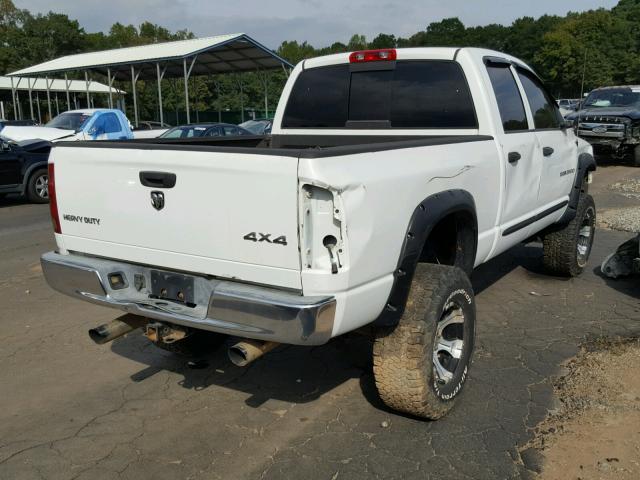 3D7KS28D65G741767 - 2005 DODGE RAM 2500 S WHITE photo 4