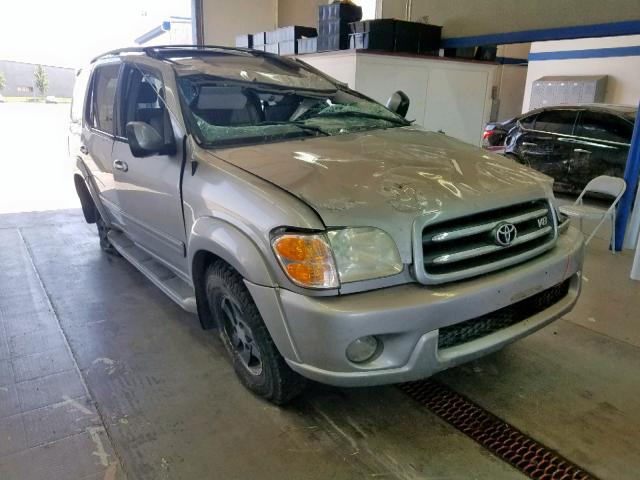 5TDBT48AX1S028603 - 2001 TOYOTA SEQUOIA LI GRAY photo 1