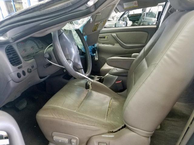 5TDBT48AX1S028603 - 2001 TOYOTA SEQUOIA LI GRAY photo 5