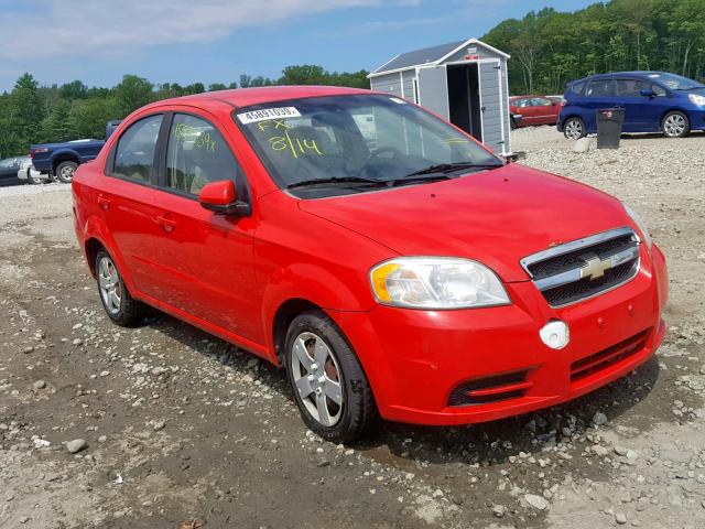 KL1TD5DE8BB135939 - 2011 CHEVROLET AVEO LS RED photo 1