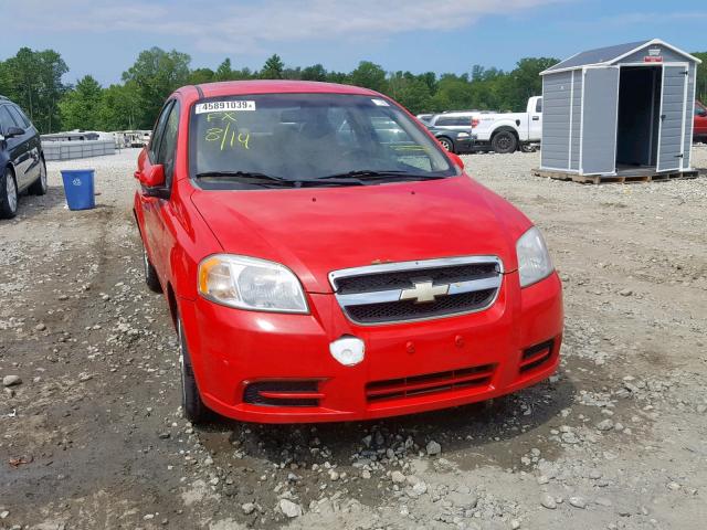 KL1TD5DE8BB135939 - 2011 CHEVROLET AVEO LS RED photo 9