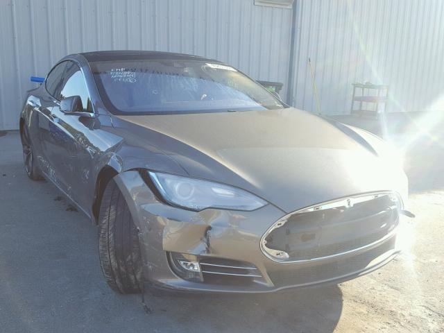 5YJSA1E28GF133297 - 2016 TESLA MODEL S GRAY photo 1