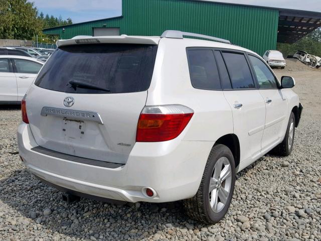 5TDDK3EH7AS006548 - 2010 TOYOTA HIGHLANDER WHITE photo 4