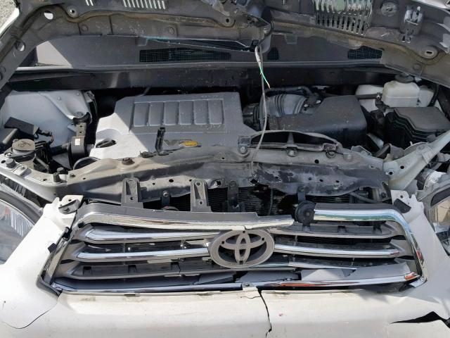 5TDDK3EH7AS006548 - 2010 TOYOTA HIGHLANDER WHITE photo 7