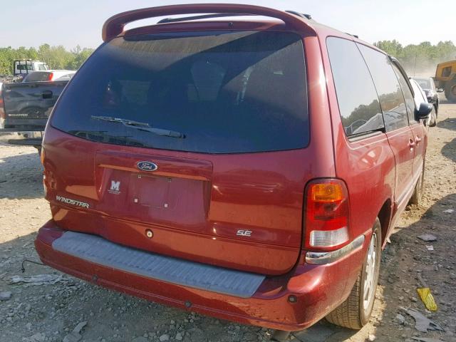 2FMZA52452BB16275 - 2002 FORD WINDSTAR S MAROON photo 4