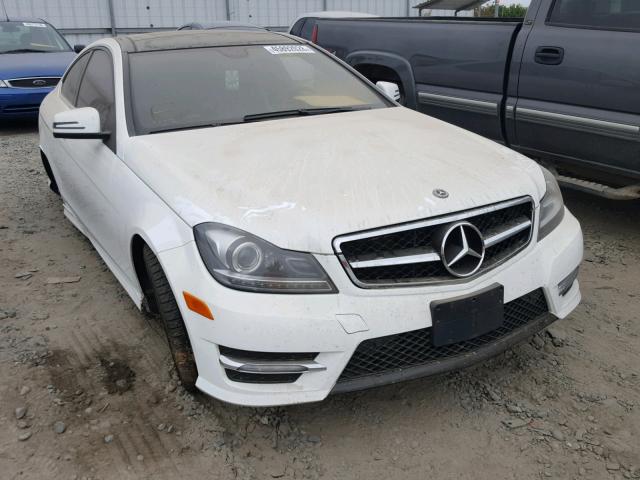 WDDGJ4HB6DF955581 - 2013 MERCEDES-BENZ C250 WHITE photo 1