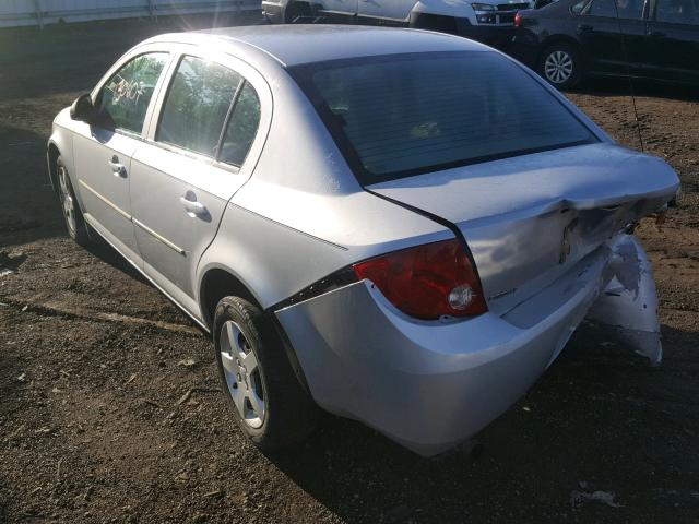 1G1AK52F057655246 - 2005 CHEVROLET COBALT SILVER photo 3