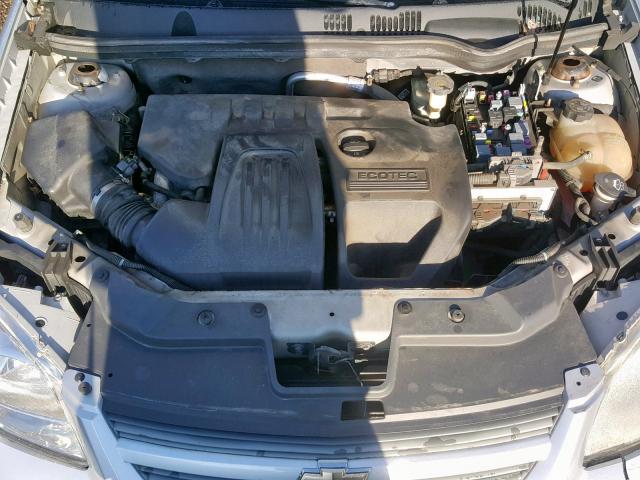 1G1AK52F057655246 - 2005 CHEVROLET COBALT SILVER photo 7