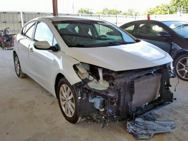 KNAFX4A82F5360784 - 2015 KIA FORTE EX WHITE photo 1