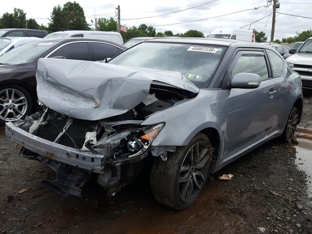 JTKJF5C75E3072996 - 2014 TOYOTA SCION TC 灰色 照片 2