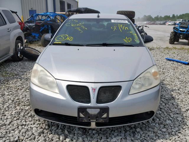 1G2ZH57N584110372 - 2008 PONTIAC G6 GT SILVER photo 9