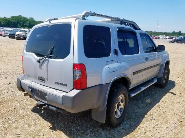 5N1ED28T61C593427 - 2001 NISSAN XTERRA XE SILVER photo 4