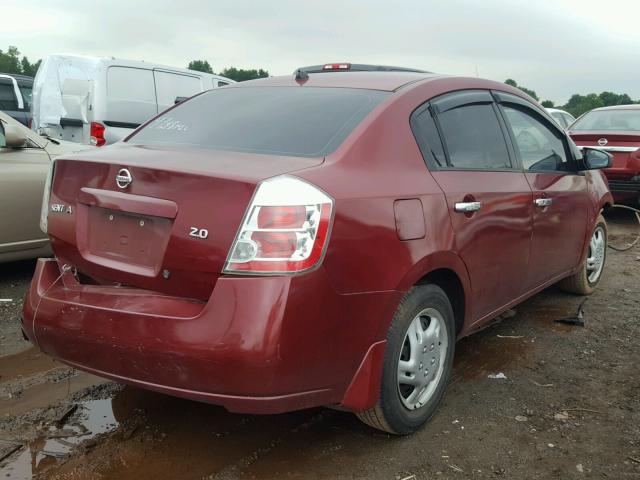 3N1AB61E87L656684 - 2007 NISSAN SENTRA 2.0 RED photo 4