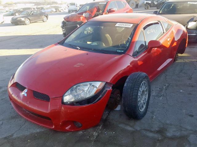 4A3AK24F17E003539 - 2007 MITSUBISHI ECLIPSE GS RED photo 2