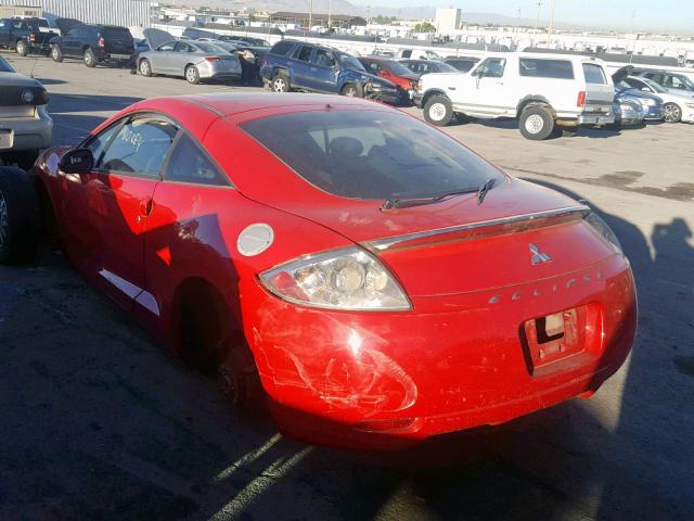 4A3AK24F17E003539 - 2007 MITSUBISHI ECLIPSE GS RED photo 3