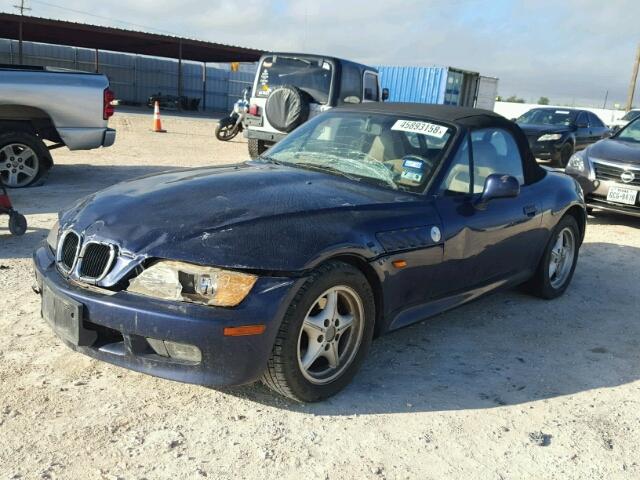 4USCH7324WLE06329 - 1998 BMW Z3 1.9 BLUE photo 2