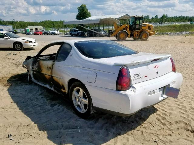 2G1WW12E2Y9239082 - 2000 CHEVROLET MONTE CARL თეთრი ფოტო 3