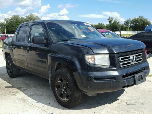 2HJYK16286H575555 - 2006 HONDA RIDGELINE BLACK photo 1