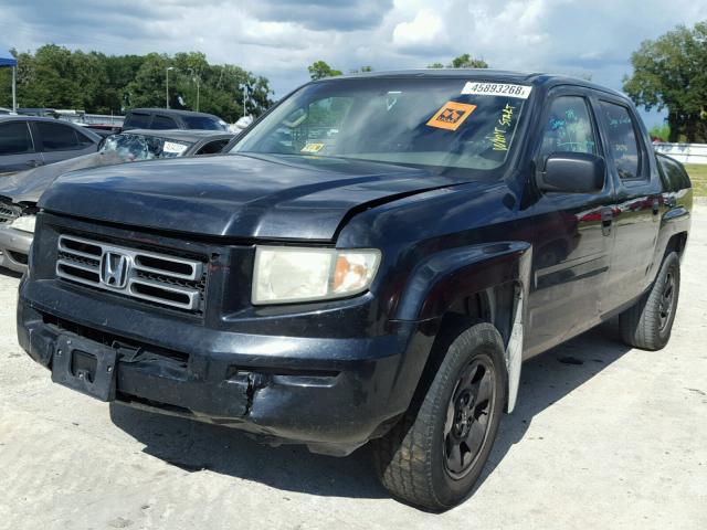 2HJYK16286H575555 - 2006 HONDA RIDGELINE BLACK photo 2