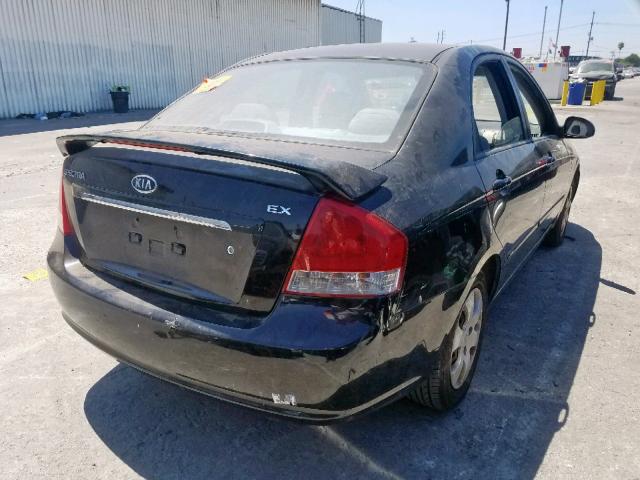 KNAFE122985570073 - 2008 KIA SPECTRA EX BLACK photo 4