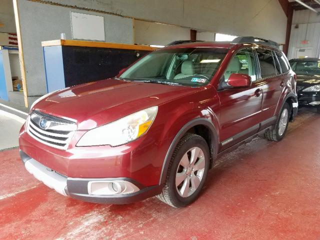 4S4BRBKC9B3385945 - 2011 SUBARU OUTBACK 2. RED photo 2