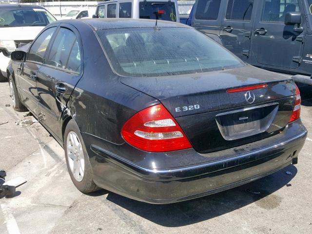 WDBUF65J93A368453 - 2003 MERCEDES-BENZ E 320 BLACK photo 3