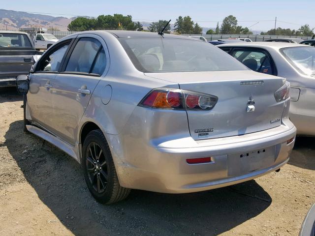 JA32U2FU8HU013343 - 2017 MITSUBISHI LANCER ES SILVER photo 3