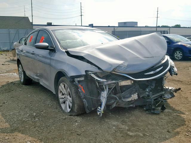 1C3CCCAB3FN586893 - 2015 CHRYSLER 200 LIMITE GRAY photo 1