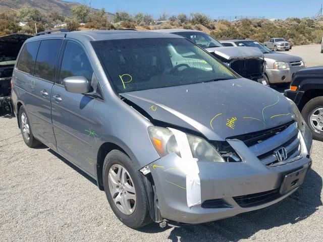 5FNRL38625B046639 - 2005 HONDA ODYSSEY EX GRAY photo 1