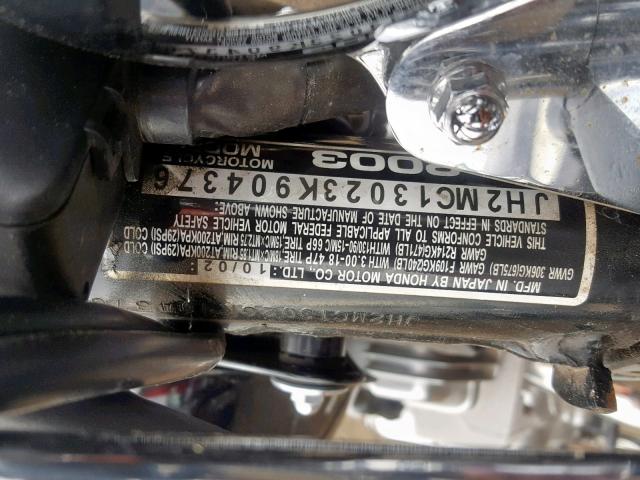 JH2MC13023K904376 - 2003 HONDA CMX250 C BLACK photo 10