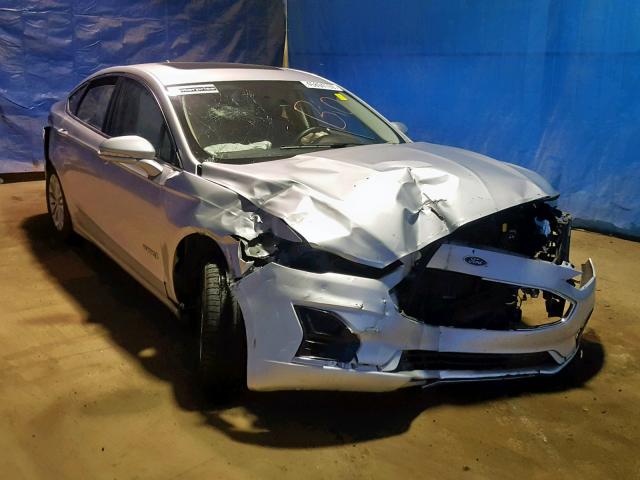 3FA6P0MU5KR182970 - 2019 FORD FUSION SEL SILVER photo 1