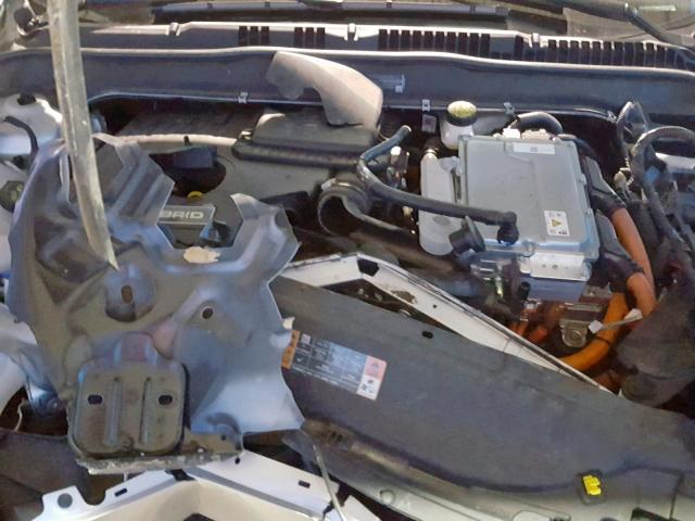 3FA6P0MU5KR182970 - 2019 FORD FUSION SEL SILVER photo 7