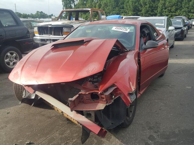 1FAFP42X14F129686 - 2004 FORD MUSTANG GT BURGUNDY photo 2