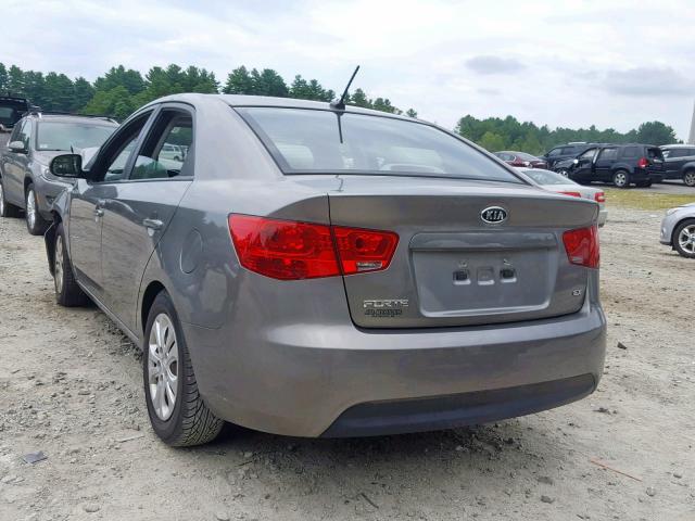 KNAFU4A25B5355934 - 2011 KIA FORTE EX GRAY photo 3