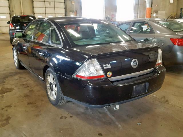 1MEHM42WX8G626222 - 2008 MERCURY SABLE PREM BLACK photo 3