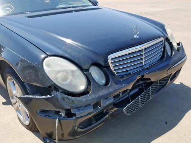 WDBUF56J46A929039 - 2006 MERCEDES-BENZ E 350 BLACK photo 9